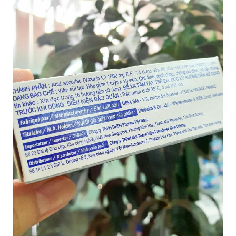 Viên sủi UPSA C giúp cơ thể khỏe khoắn tăng cường đề kháng - Đông Anh Pharmart