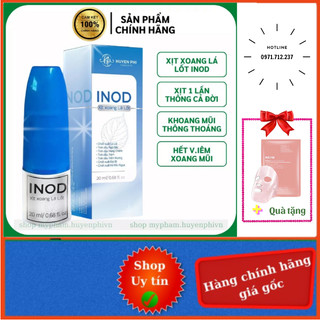 Xịt Xoang Lá Lốt Inod Huyền Phi 20ml - Hết viêm xoang khoang mũi thông thoáng sạch mũi tức thì
