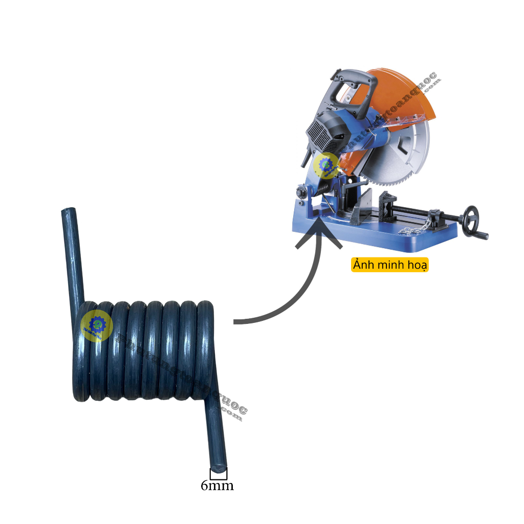 Lò Xo Lỗ 25x37x57mm Sử Dụng Cho Máy Cắt Sắt Cắt Nhôm Trên Thị Trường Cùng Thông Số