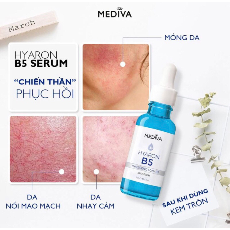 Serum B5 Mediva siêu cấp ẩm phục hồi da chính hãng
