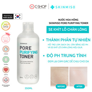 [ Date T9/2024] Nước Hoa Hồng Thu Nhỏ Lỗ Chân Lông SKINMISO PORE PURIFYING TONER_Mỹ phẩm Hàn Quốc chính hãng