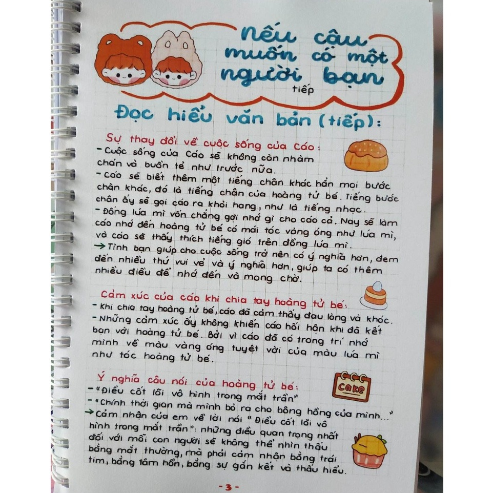 Sổ giấy trang trí văn 6 chương trình KẾT NỐI TRI THỨC TẶNG KÈM BỘ QUÀ CUTE