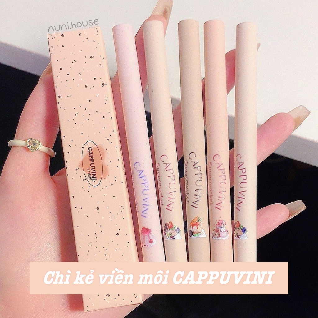 Chì kẻ môi GOGO TALES/CAPPUVINI viền môi 3D hack môi Velvet Fog Lipliner GT531 GOGO152/Milk Mist Series Lip Liner