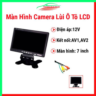 Màn hình camera lùi ô tô LCD 7 inch HD chuyển đổi hiển thị 2 camera