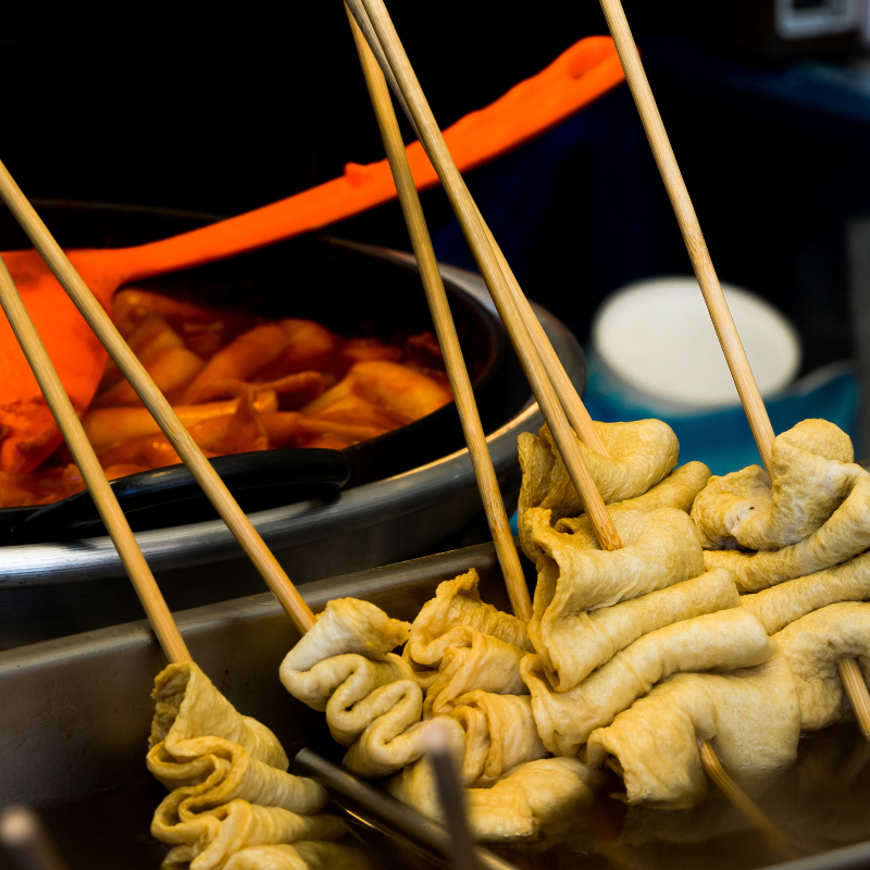 Que xiên thịt nướng, chả cá hàn quốc, an toàn và chất lượng 50 que, Busan Foods