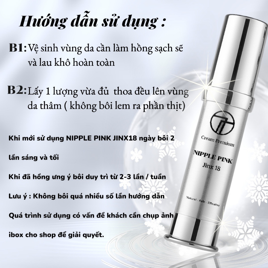 Combo Khử Thâm Và Làm Hồng Nhũ Hoa Jixn 18 Hỗ Trợ Giảm Thâm Hiệu Quả Nipple Pink Cream