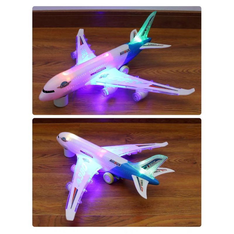 Đồ Chơi Máy bay Air Bus A380 Cỡ Lớn Chạy Pin Có Đèn Và Nhạc 777-10