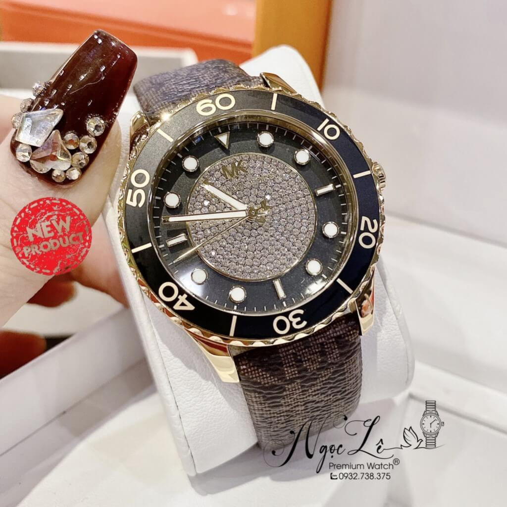 Đồng Hồ Nữ Michael Kors Runway MK6979 Dây Da Nâu Size 40mm