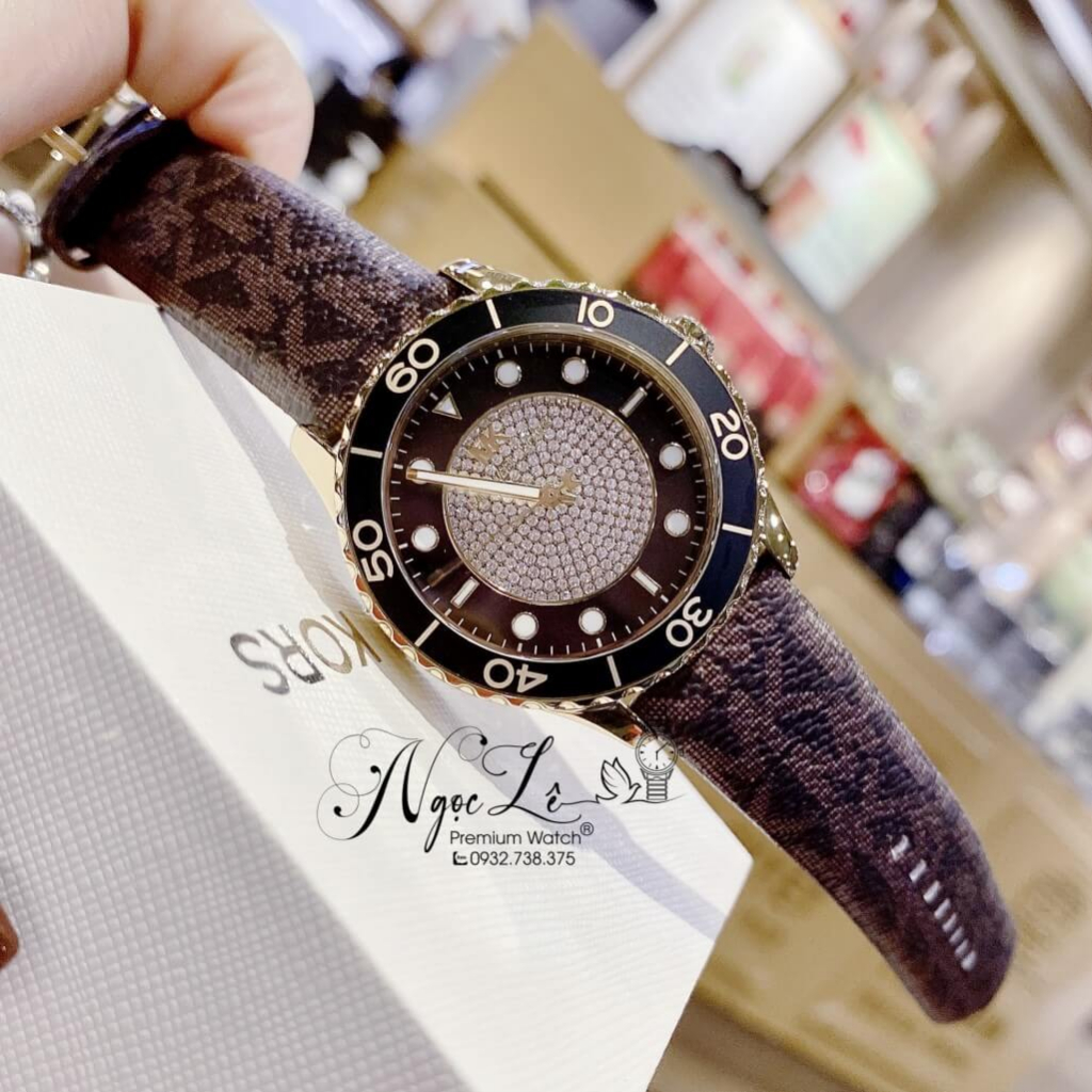 Đồng Hồ Nữ Michael Kors Runway MK6979 Dây Da Nâu Size 40mm