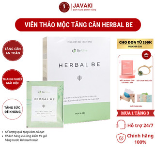 Viên thảo mộc tăng cân Herbal Be chính hãng hộp 30 viên hỗ trợ tăng cân an toàn, tăng cường hấp thụ dinh dưỡng