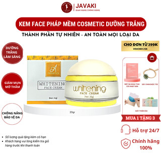 Kem Face Pháp Whitening Face Cream A Cosmetics chính hãng dưỡng trắng da, cung cấp dưỡng chất cho da không gây kích ứng