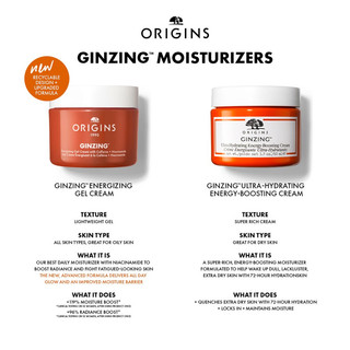 ORIGINS 🌿 Gel dưỡng ẩm sáng da GinZing™ Oil- Free Energy Boosting Gel Moisturizer
