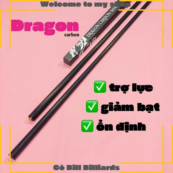 Ngọn cơ bida dragon full carbon ( chĩnh hãng )