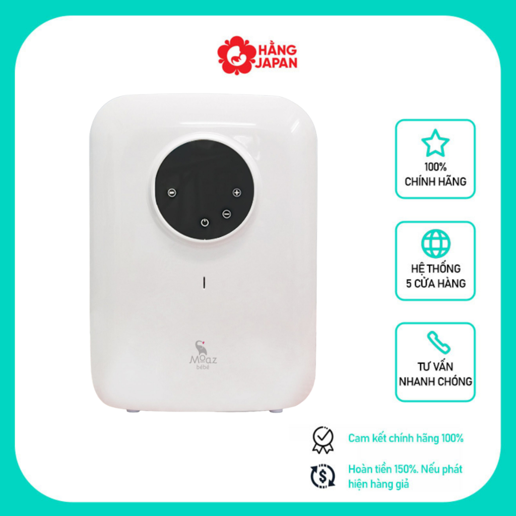 Máy tiệt trùng sấy khô Moaz BéBé MB023 diệt khuẩn khử mùi tia UV và bảo quản bình sữa - Bảo hành 24 tháng