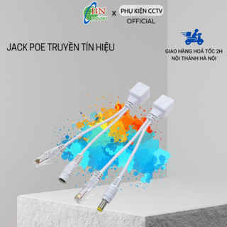 Bộ truyền tín hiệu Jack Poe cho camera IP thông thường cặp màu trắng