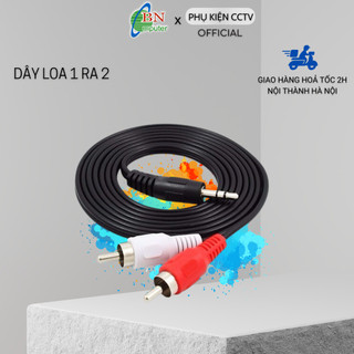 Dây loa 1 đầu 3.5 ra 2 av dài 1,5m