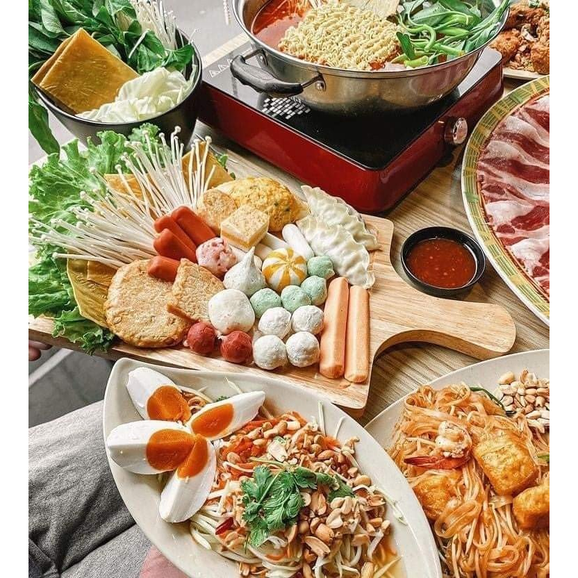 1Kg Viên Thả Lẩu Mix 12 vị trong 1 gói _Yosa Singapo / Gói 454g Thơm ngon