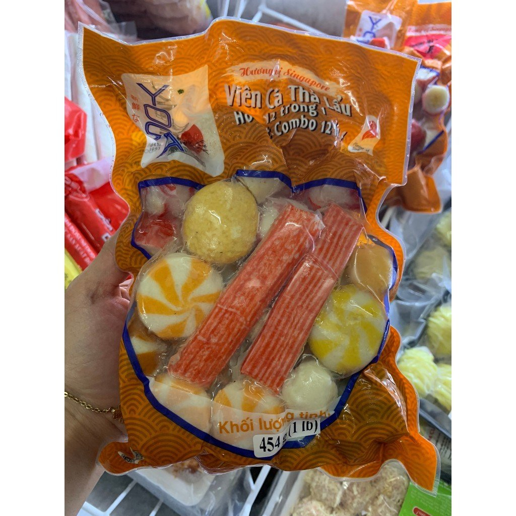 Viên Thả Lẩu Mix 12 vị trong 1 gói _Yosa Singapo 454g Thơm ngon