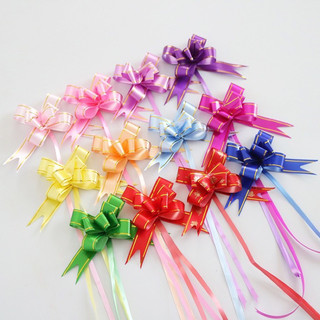 Tệp 10 chiếc nơ rút cánh bướm 1.2cm - 1.8cm buộc quà gói quà gói hoa