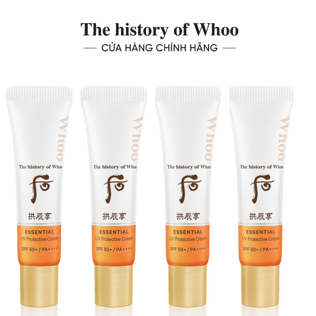 [HB Gift] Kem chống nắng dưỡng ẩm The history of Whoo Gongjinhyang Essential UV Protective Cream SPF50+, PA++++ 6ml/tuýp