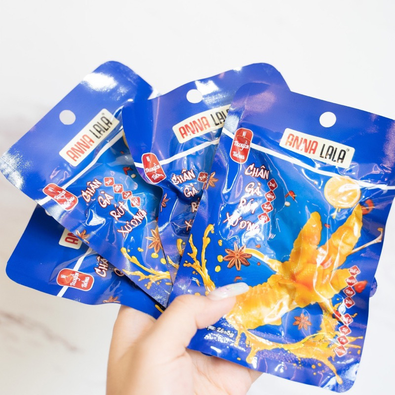 Chân Gà Rút Xương Anna Lala Thấm đẫm sốt Ăn Vặt Tiểu Muội