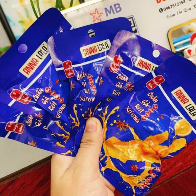 Chân Gà Rút Xương Anna Lala Thấm đẫm sốt Ăn Vặt Tiểu Muội