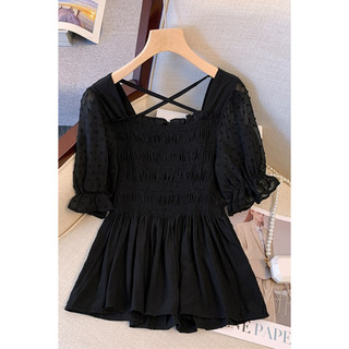Áo Bigsize Nữ Mập Fashion Áo Kiểu Bigsize Áo Voan Bi Tơ Xước Mềm Mại Mát Phối Cùng Quần Jean Quần Sọt Siêu Xinh AO0061