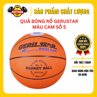 Bóng rổ cao su Gerustar màu cam Số 5