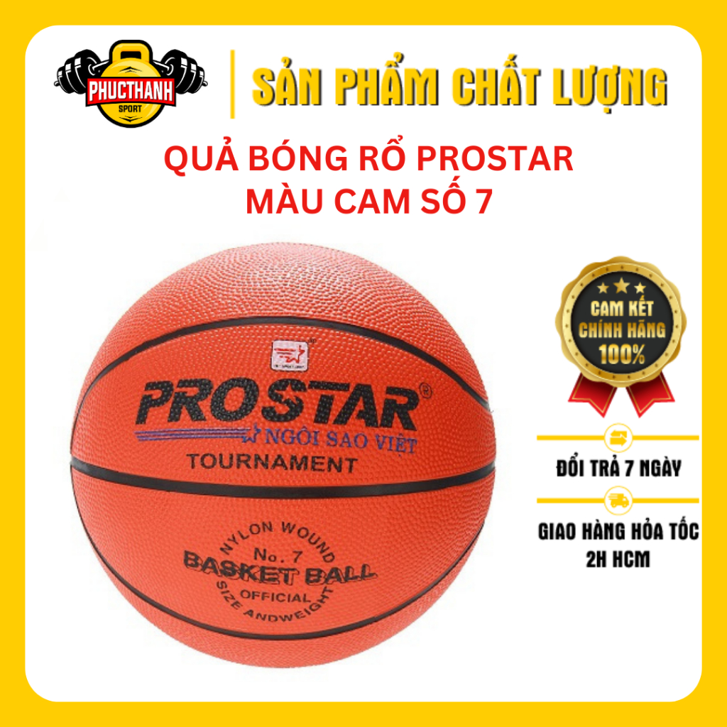 Bóng Rổ Prostar No.7 – Cam