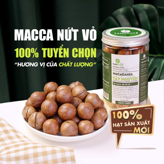 Hạt macca nứt vỏ TANU NUTS, hạt mắc ca Tây Nguyên đã rang sấy hạt ngũ cốc dinh dưỡng cho bà bầu, ăn kiêng, giảm cân