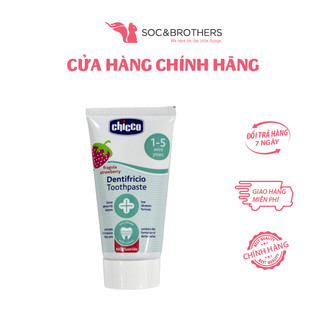 Kem đánh răng Chicco cho bé vị chuối, dâu 12m+