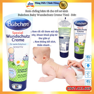 Kem chống hăm tã cho trẻ sơ sinh Bubchen Baby Wundschutz Creme 75ml - Đức