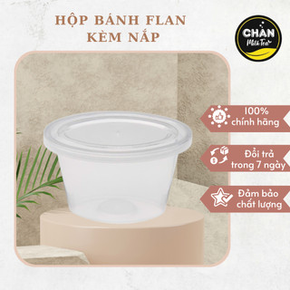 50 hộp bánh plan, bánh flan 60-70ml kèm nắp