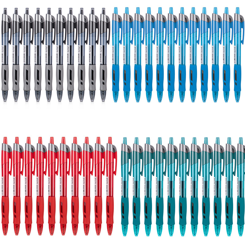 Bút Gel Nước Deli S08 Viết Trơn Có Cao Su Cầm Không Mỏi Tay 3 Màu Xanh Dương Xanh Lá Đỏ Đen Viết Học Sinh Sinh Viên