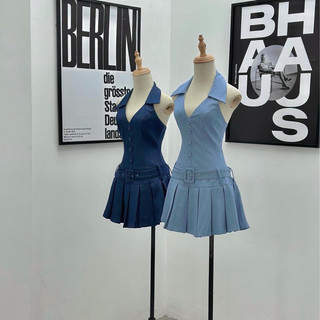 Pass đầm jeans đậm mặc 1 lần