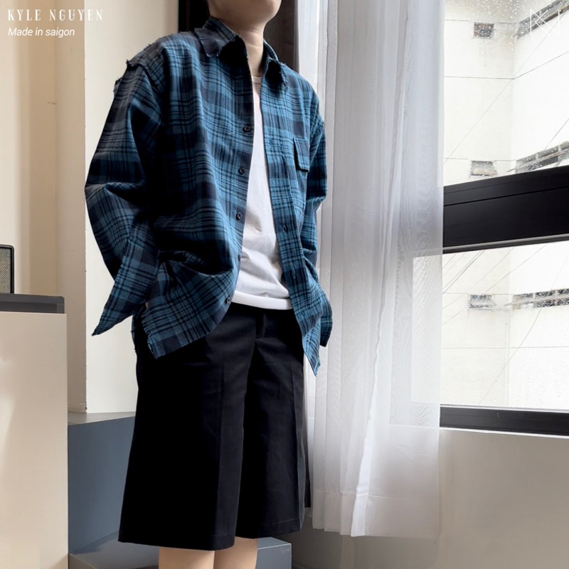 ÁO SƠMI CARO 2 OVERSIZE - OUTLINE SHIRT'S KN