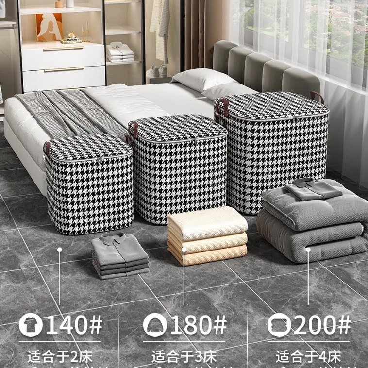 Túi Đựng Chăn Màn Quần Áo Cớ Lớn 180L, Túi Đựng Đồ Đa Năng Có Thể Gấp Gọn Tiện Lợi Tiết Kiệm Không Gian 88395