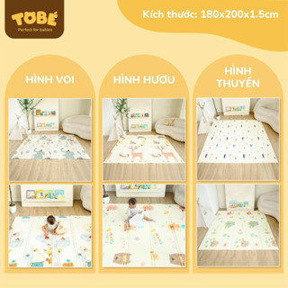 Thảm gấp gọn xpe phủ silicon 180*200mm dày 15mm