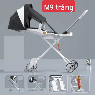 Xe đẩy 2 chiều gấp gọn cho bé M8 - M9 có chế độ ngồi và ngả  - Bảo hành 12 tháng