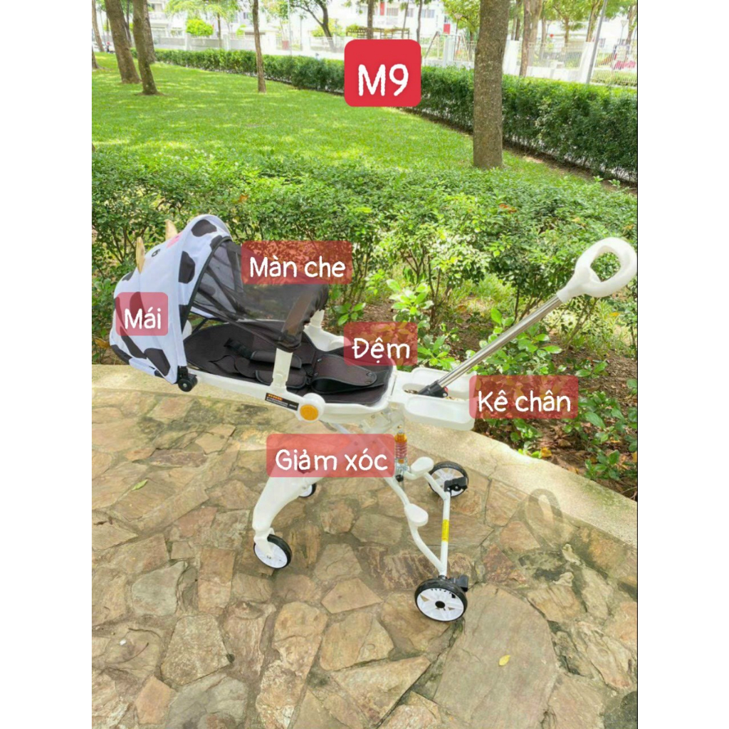 Xe đẩy gấp gọn thông minh V3, M8, M9