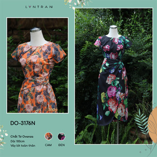 Váy ôm LYN TRAN DO-3176N Chất Tơ Ovanza Mềm Mịn
