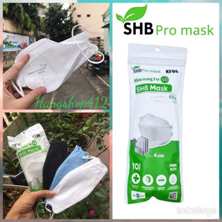 Khẩu trang 4 lớp kf94 chọn màu - khẩu trang kf 94 - shb pro mask