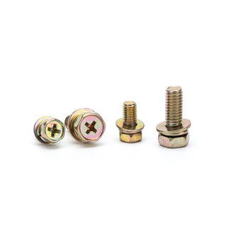 Set 10 cái Bulong lục giác ngoài liền phẳng vênh M6 thép mạ M6