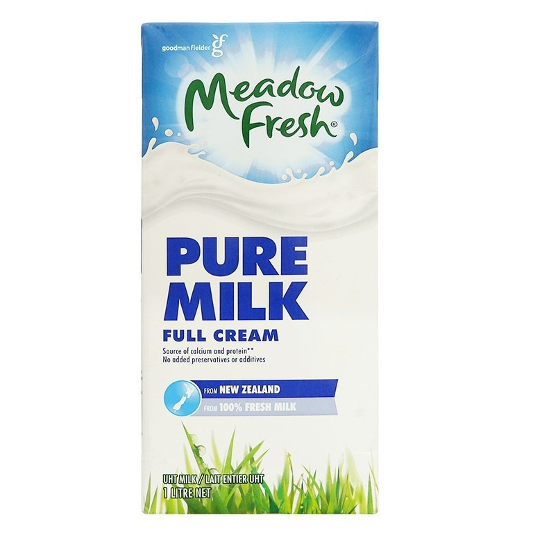 Sữa tươi tiệt trùng nguyên kem Meadow Fresh hộp 1L - mẫu không nắp dựt giá tiết kiệm hơn