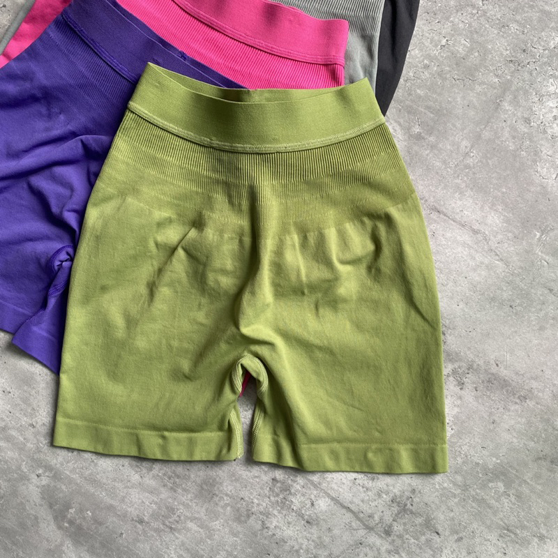 Quần short tập gym yoga dệt kim hàng cao cấp D04