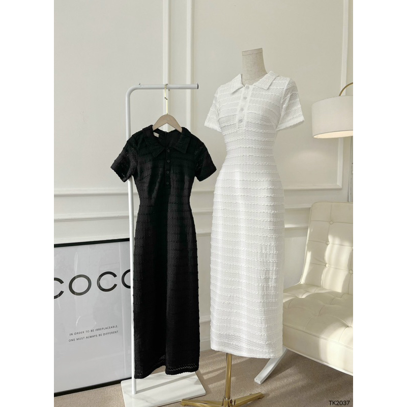 Đầm Thun Sơ Mi Form Dài Cực Xinh Xắn