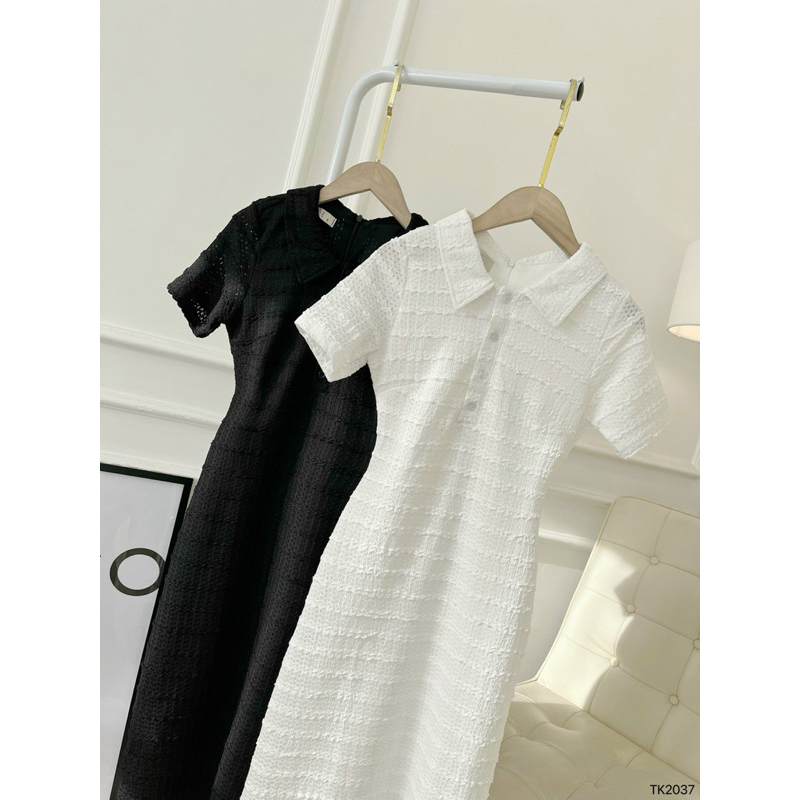 Đầm Thun Sơ Mi Form Dài Cực Xinh Xắn