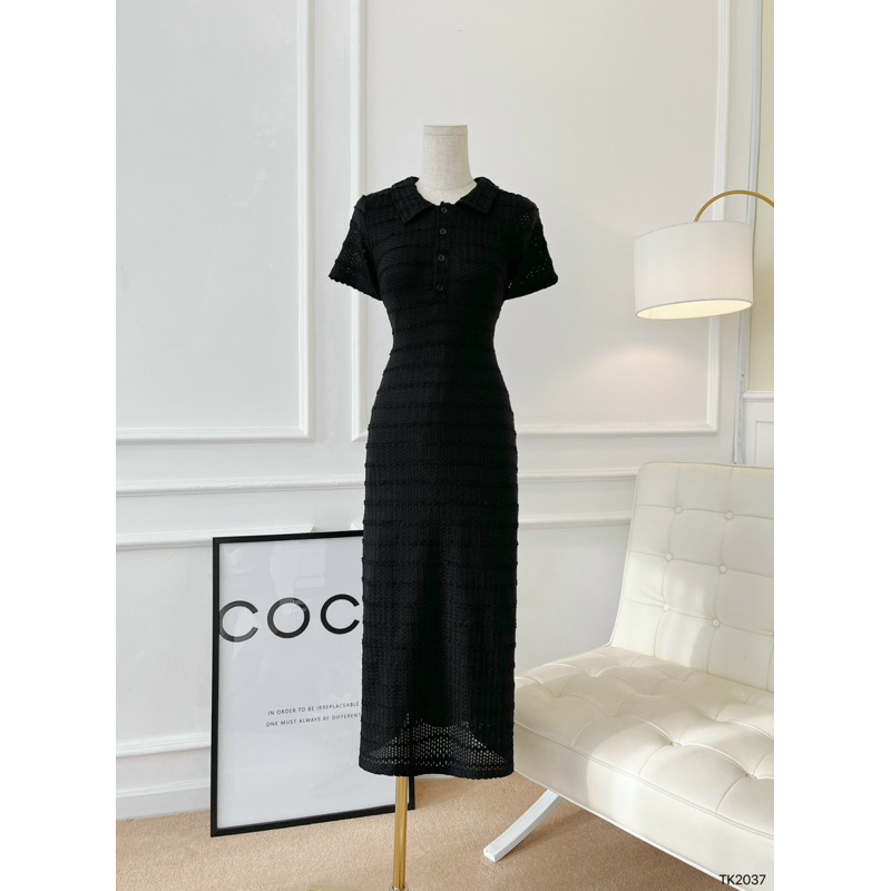 Đầm Thun Sơ Mi Form Dài Cực Xinh Xắn