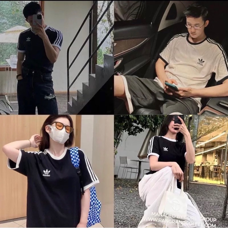 Áo thun baby tee ADIDAS chính hãng cao cấp, logo thêu, áo nỉ nam nữ hàn quốc xuất xịn