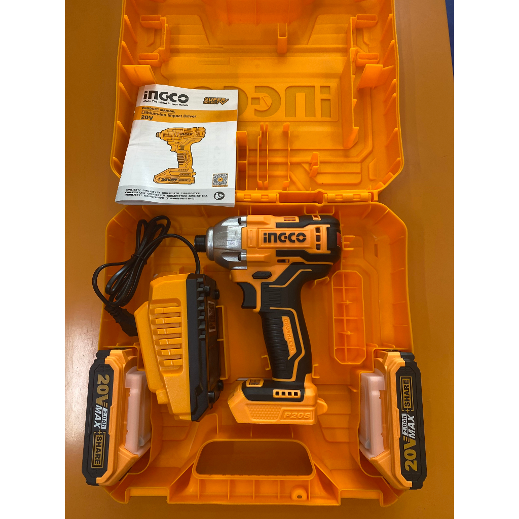 Máy siết vít, máy vặn vít, tháo vít INGCO CIRLI2017 dùng pin Lithium 20V